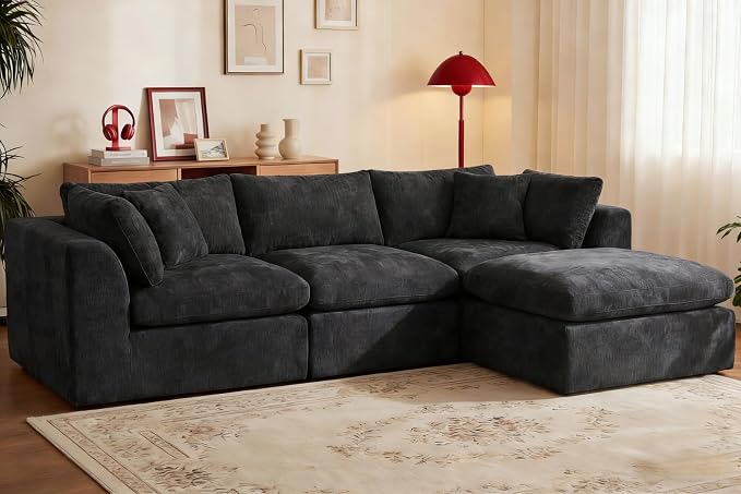 110'' Oversized Cloud Sectional Boneless Couch by GRUSIGN