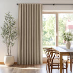 INOVADAY Extra Wide 100% Blackout Linen Curtains 102x84 Earthy Beige | Linen - Image 6