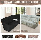 ALIECOM 100% Waterproof Recliner Sectional Couch Covers L Shape Stretch Corner - Image 7