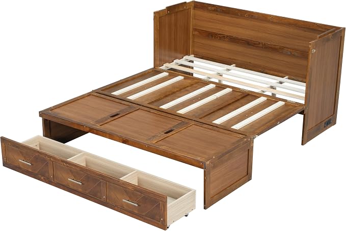 KEIKI Queen Murphy Bed Cabinet - Image 11