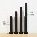 Metal Adjustable Furniture Legs 10-17 inch, Wlrrcwdttc Sofa Cabinet Legs - Image 2