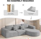 Boneless Couches for Living Room, Cloud Sectional Couch - Image 3