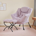 Tiita Lazy Chair with Ottoman, Comfy Leisure Sofa Reading Chair with Footrest - Image 8