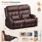 Power Loveseat Recliner Sofa - Image 2
