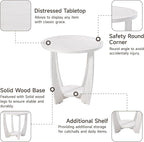 COZAYH Rustic Farmhouse end Table - Image 4