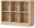 Joaxswe 6 Cube Storage Book Shelf, Floor Standing 2-Tier Wooden Bookshelf by Joaxswe