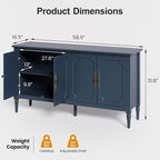RoyalCraft Buffet Cabinet with Storage, Vintage Sideboard with Adjustable - Image 2