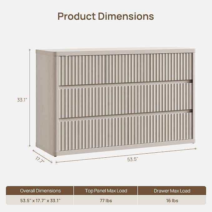SICOTAS Dresser for Bedroom - Image 3
