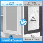 Polup Display Cabinet with Glass Doors, Metal Glass Display Case - Image 6