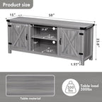 YESHOMY Modern Farmhouse TV Stand - Image 9