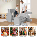 Kids Modular Play Sofa Convertible Foam Play Mat, Transformable Into a Game - Image 4