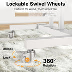 Mobile TV Stand Rolling TV Cart Floor Stand - Image 4