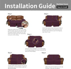 Easy-Going Oversized Loveseat Recliner Cover, Reversible Couch Cover - Image 7