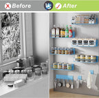 Magnetic Spice Rack for Refrigerator, 9 Pack Magnetic Fridge Shelves - Image 5