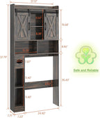 Vabches Over The Toilet Storage Cabinet, Farmhouse Storage Cabinet Over Toilet - Image 2
