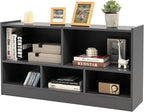 Tangkula 5 Cube Bookcase, 2 Tier Wooden Storage Open Bookshelf, Kid's Playroom by TANGKULA