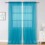 Marine Sheer Curtains 96 Inch Length, Elegant Sheer Curtains by OWENIE