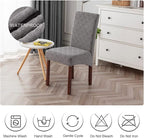 Genina Waterproof Chair Covers for Dining Room, Stretch Jacquard Dining Chair - Image 7
