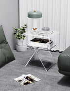 Acrylic Nightstand Side Table Modern Design Clear Home Decor Display End Table - Image 8
