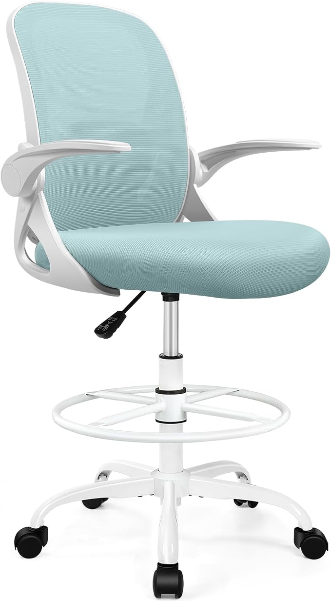 Drafting Chair Tall Office Chair - Image 8