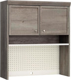 Sauder Craft Pro Series Hutch, Mystic Oak Finish - Image 9