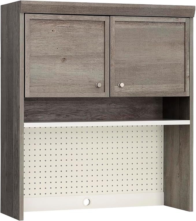 Sauder Craft Pro Series Hutch, Mystic Oak Finish - Image 9