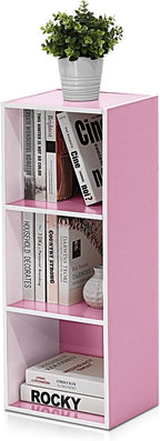 Furinno LUDER Book Shelf, 3-Cube Bookshelf, Bookcase - Image 6