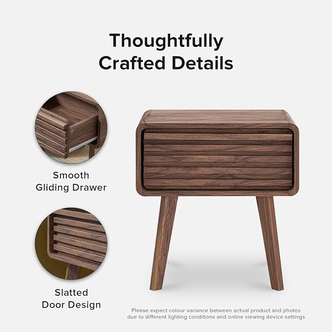 mopio Ensley Mid Century Modern Side Table, Small Accent Tables - Image 6