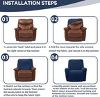 Cupuamon Recliner Chair Covers, Lazy Boy Recliner Covers Stretch Reclining - Image 6