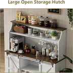 55 Inch Farmhouse Coffee Bar Cabinet - Image 5