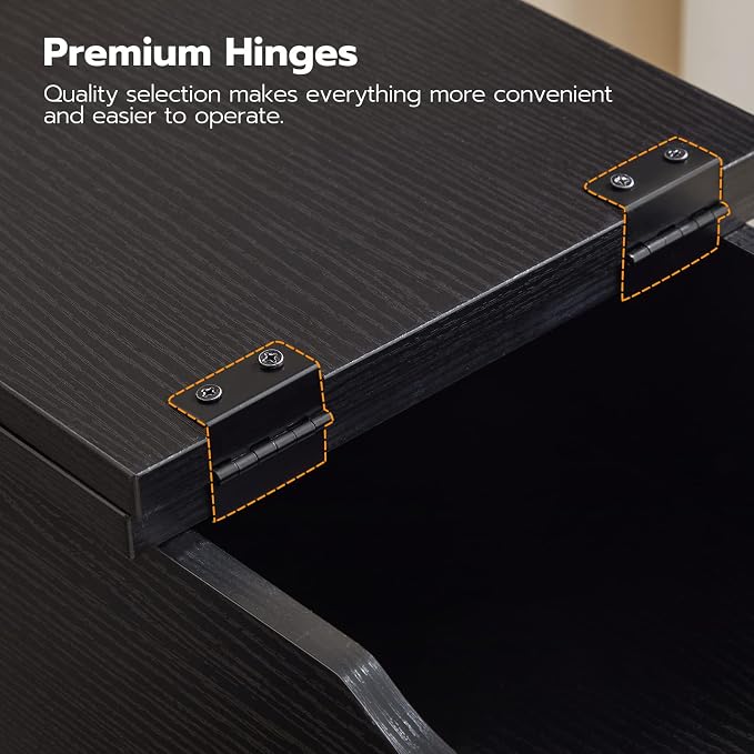HOOBRO Side Table, Flip End Table - Image 8