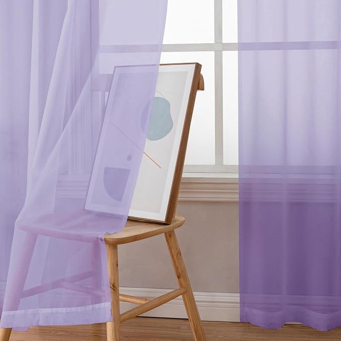 Extra Long Sheer Curtains 96 inches Long - Image 4