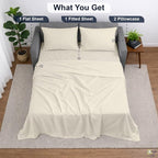 Cottington Lane Sleeper Sofa Sheets Full Size, 4 Piece Premium Quality 100% - Image 5