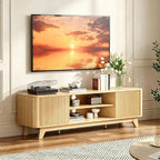 VINGLI 58.6" TV Stand for 70 Inch TV, Mid Century Entertainment Center - Image 7