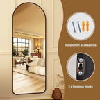HARRITPURE 64"x21" Arched Full Length Mirror Floor Mirrors - Image 7