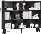 YAHARBO 10 Cube Large Bookshelf, 3 Tier Bookcase - Image 3