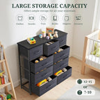 9-Drawer Dresser for Bedroom, Anti-Tip Tall Storage Organizer Chest of Drawers - Image 5