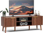 LCRBOL TV Stand for Living Room, Mid Century Modern Entertainment Center for - Image 8