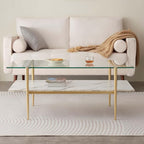 LumFurn Rectangle Coffee Table for Living Room, Mid-Century Modern Design - Image 4