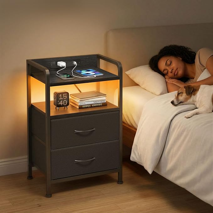 Fixwal Night Stand for Men Bedroom - Image 6