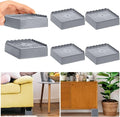 Bed Risers 1 inch, 2 inch, 3 inch, 4 inch Heavy Duty, Adjustable Furniture Riser by EGTTGIN
