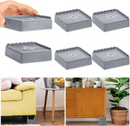 Bed Risers 1 inch, 2 inch, 3 inch, 4 inch Heavy Duty, Adjustable Furniture Riser by EGTTGIN