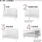 Child Craft Scout 4-in-1 Convertible Baby Crib Nursery Furniture Set - Image 3