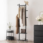 Solid Wood Coat Rack Freestanding Clothing Rack - Image 8