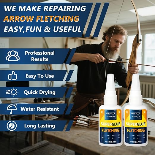 Fletching Glue 100g, Heavy Duty Arrow Glue Kit - Image 3