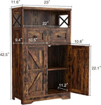 Befrases Set of 2 Farmhouse Storage Cabinet - Image 3