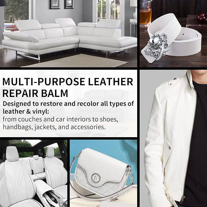 Leather Recoloring Balm and Scratch Repair Kit, Car Seats, Leather Paint & Stain - Image 5