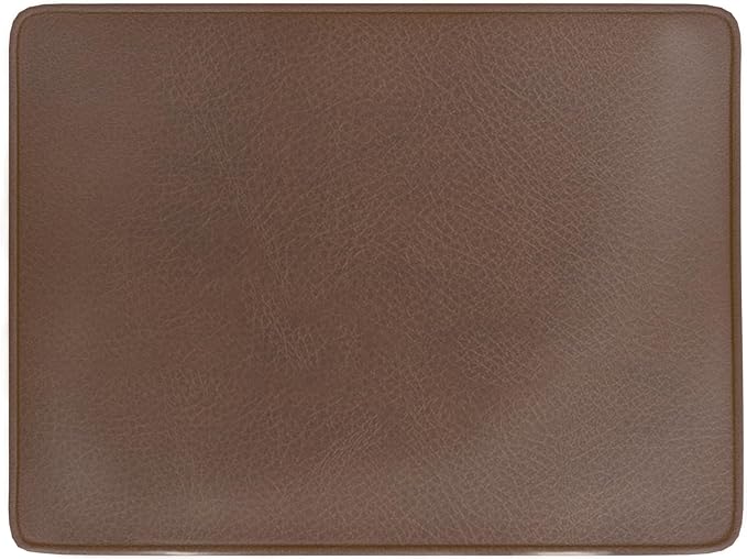 HomePop - Dinah 24" Storage Ottoman- Brown Faux Leather - Image 5