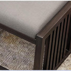 Modern Decor Bench Solid Wood New Chinese Style Bed End Stool Shoe Bench - Image 5