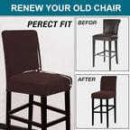 Turquoize Stretch Bar Stool Cover Counter Stool Pub Chair Slipcover - Image 5